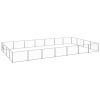 Dog Kennel Silver 301.4 ft² Steel