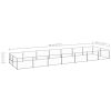 Dog Kennel Silver 150.7 ft² Steel