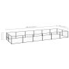 Dog Kennel Black 129.2 ft² Steel