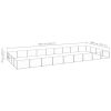 Dog Kennel Silver 387.5 ft² Steel